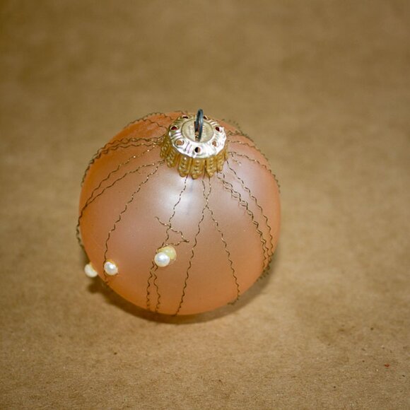 light pink colored ball ornament - Picture 4 of 4